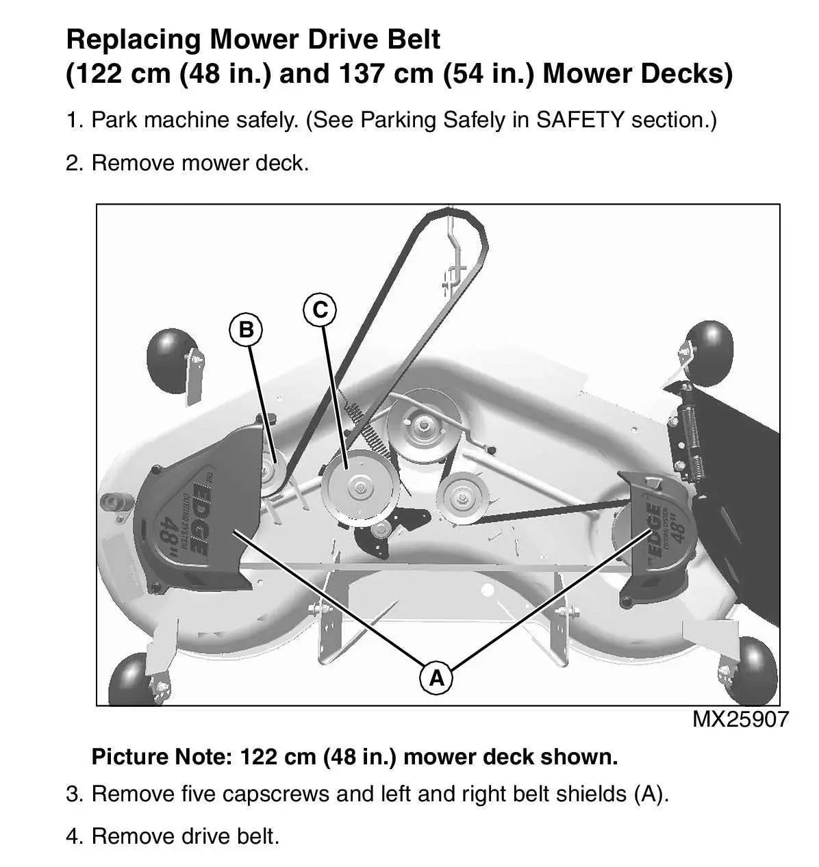 john deere belt bracket diagram