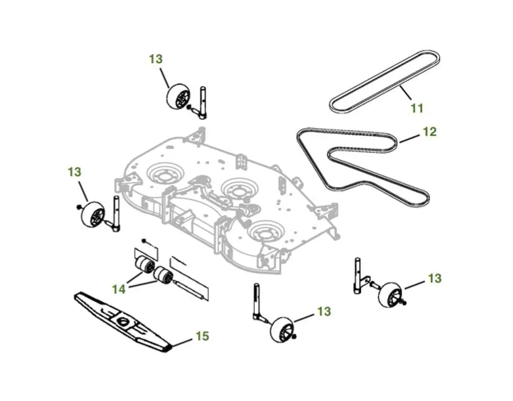john deere 54 hd mower deck belt diagram