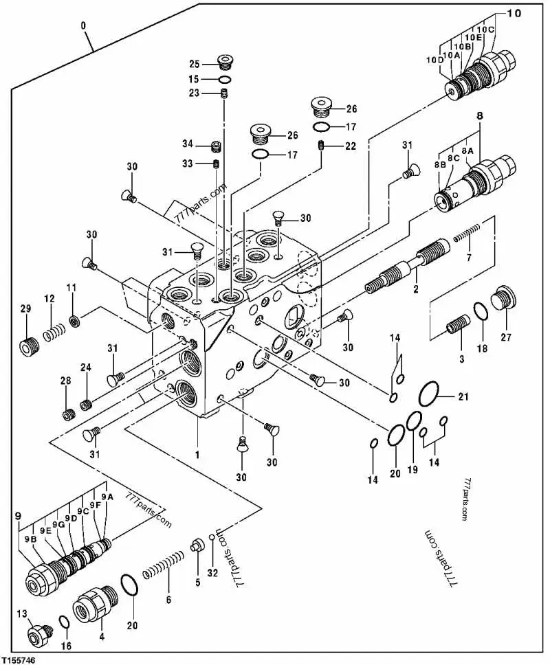 john deere hydraulic flow diagram
