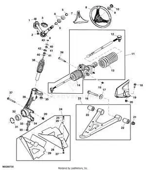 john deere gator hpx parts diagram brake