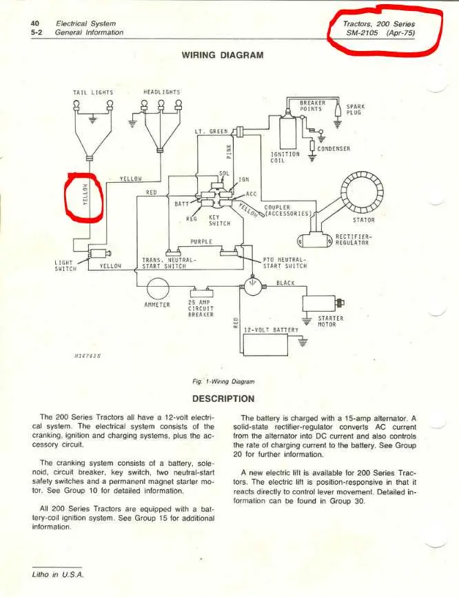 john deere ignition switch wiring diagram pdf