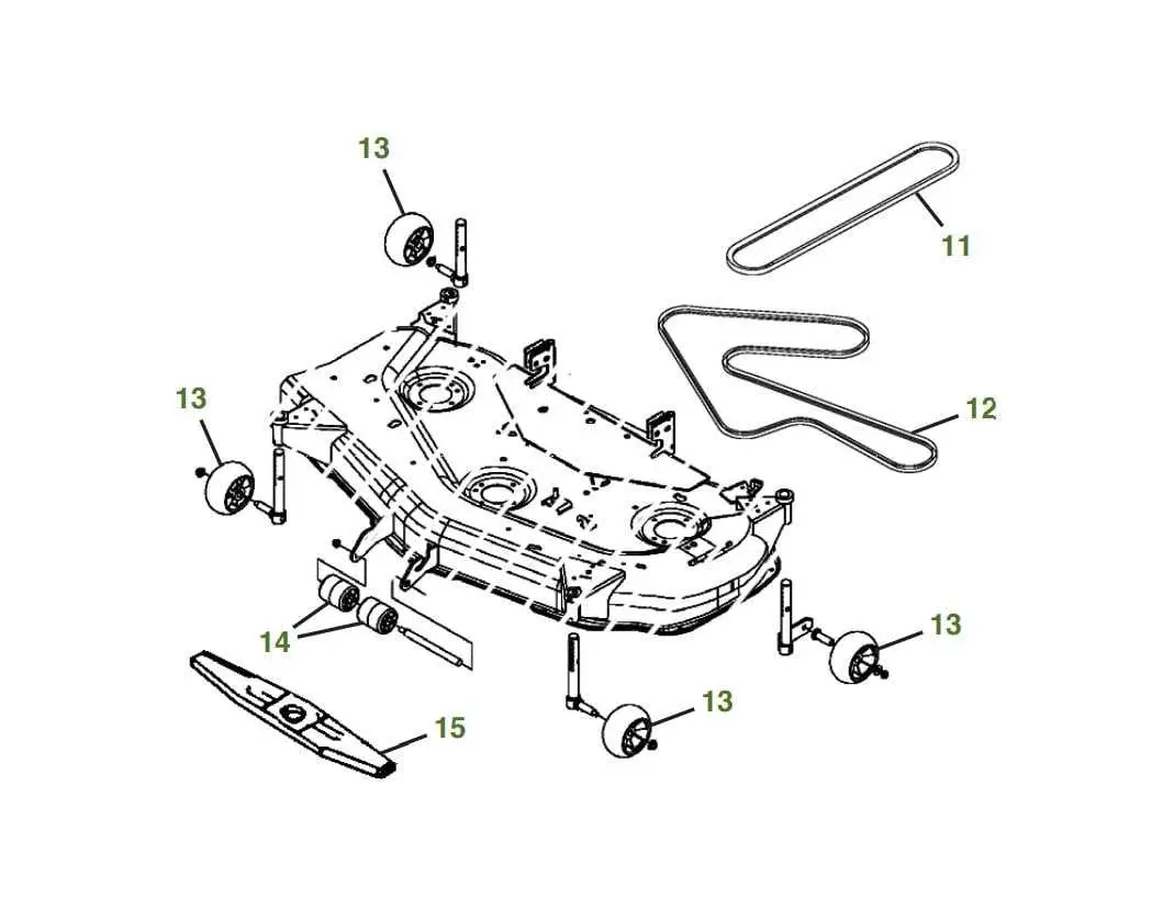 john deere x320 mulcher 48 belt diagram