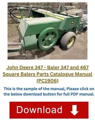 john deere 336 baler parts diagram pdf