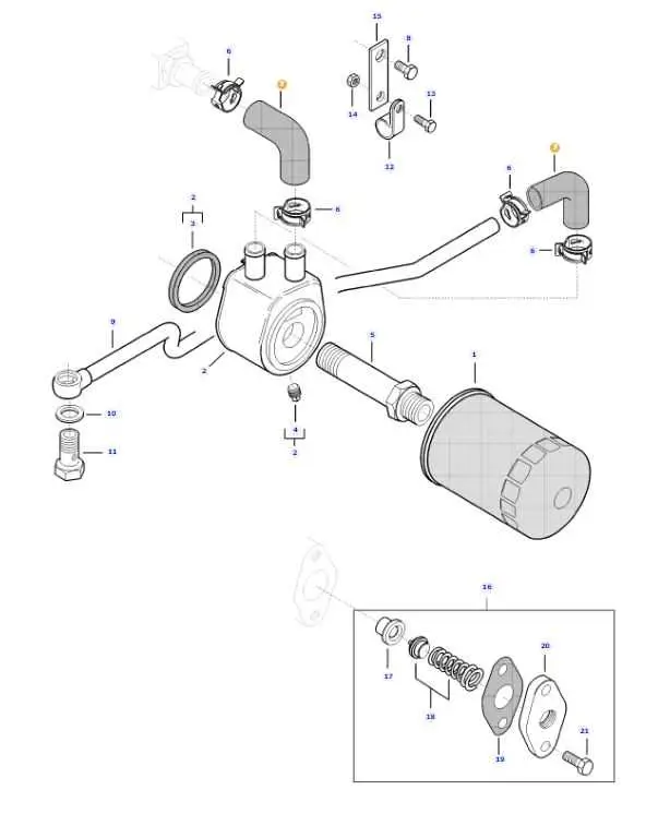 john deere diagram for changing the tray