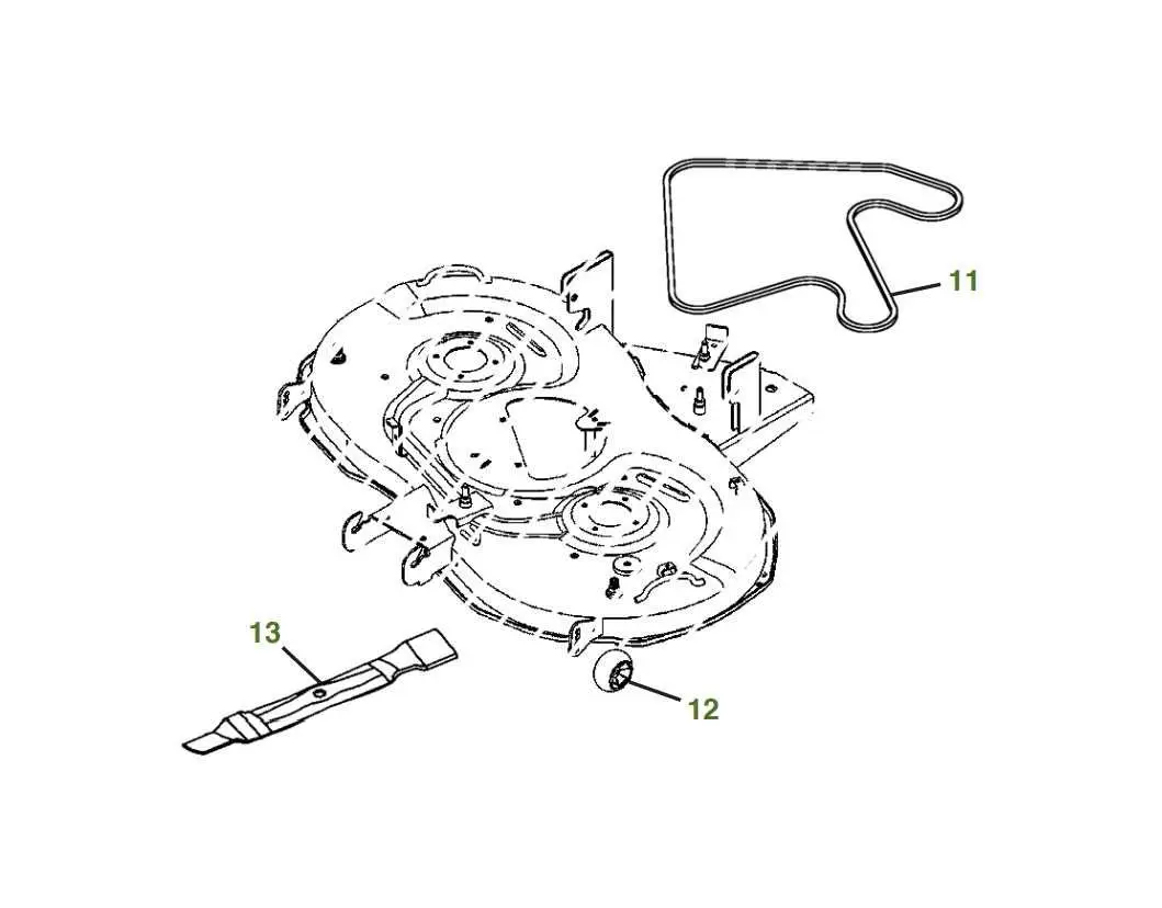 john deere x370 belt diagram