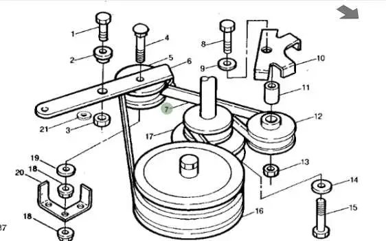 john deere 54c belt diagram