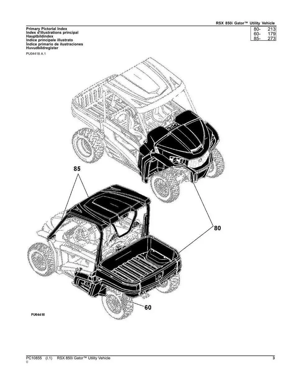 john deere rsx 850i parts diagram
