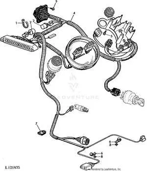 john deere engine wiring harness diagram