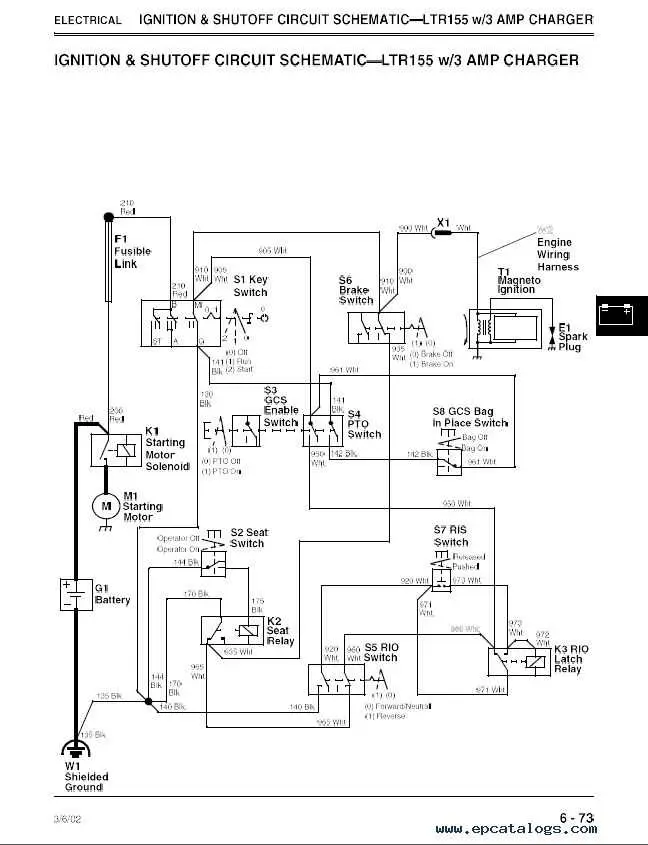 schematic wiring harness john deere lt155 wiring diagram