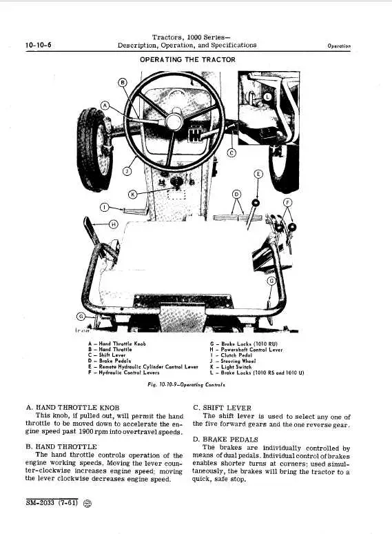 john deere 1010 brake diagram