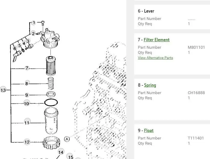 john deere 790 parts diagram