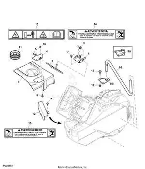 2018 john deere x580 deck belt diagram