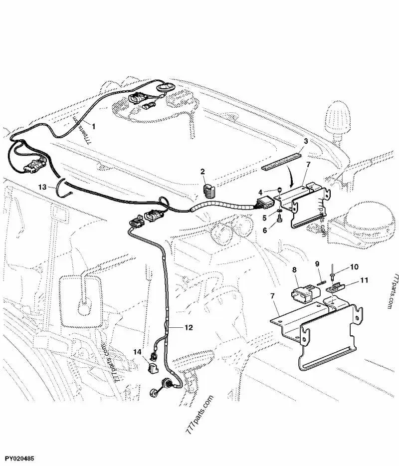 john deere 7430 premium turbo motor diagram