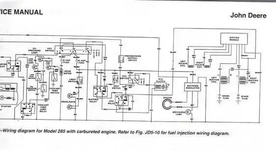 john deere x740 wiring diagram