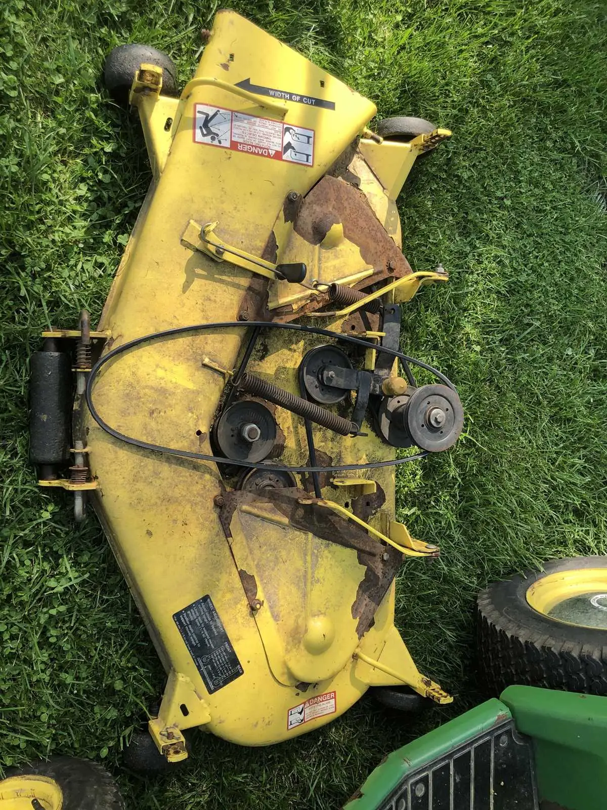 john deere 48in deck belt diagram