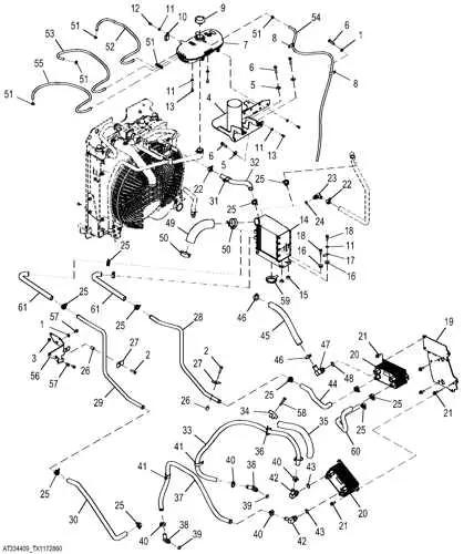 john deere 310 backhoe engine diagram