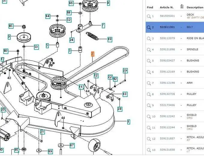 john deere 54 inch cut belt diagram john deere 54 inch cut belt diagram