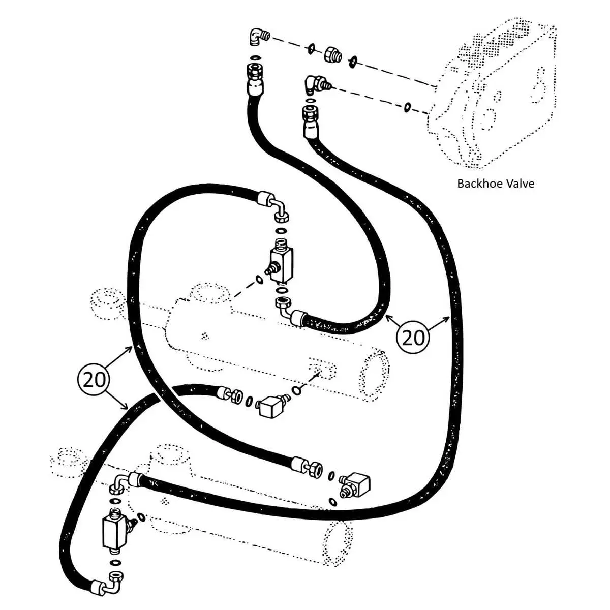 john deere 310 hydraulic diagram