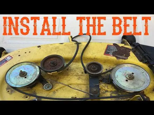 john deere 100 series belt replacement diagram