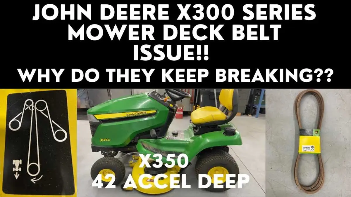 john deere x350 accel 48 deep belt diagram