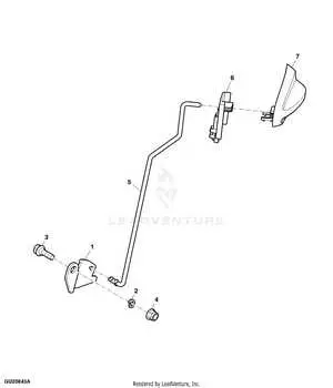 john deere sabre 42 cut diagram of parking brake spring