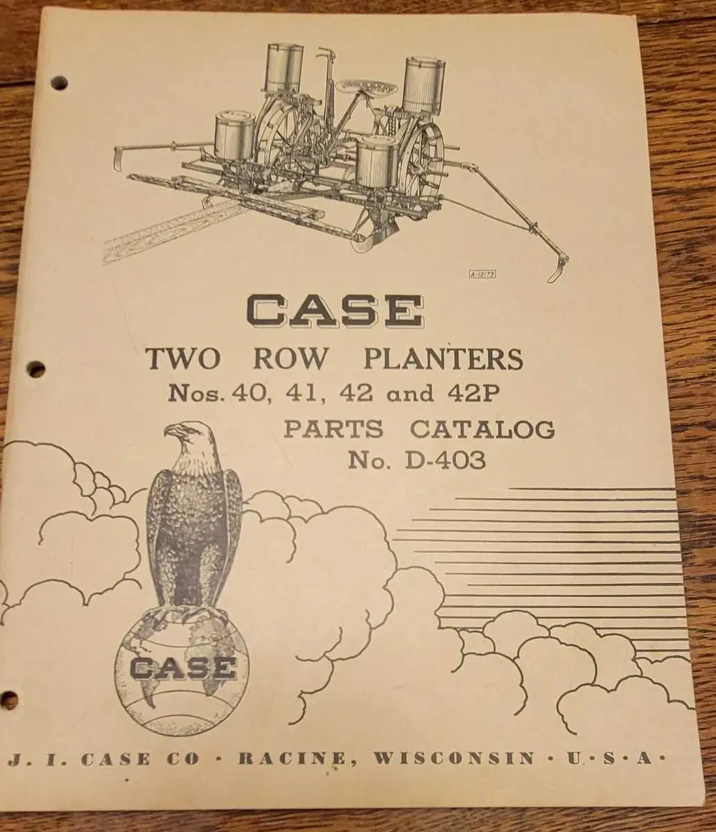 parts diagram vintage john deere two row corn planter