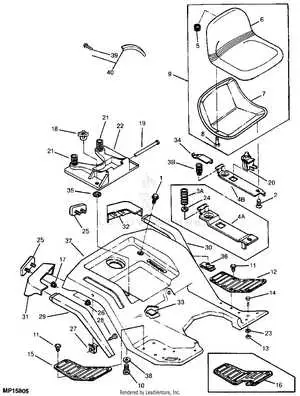 john deere gt275 48 inch mower deck belt diagram