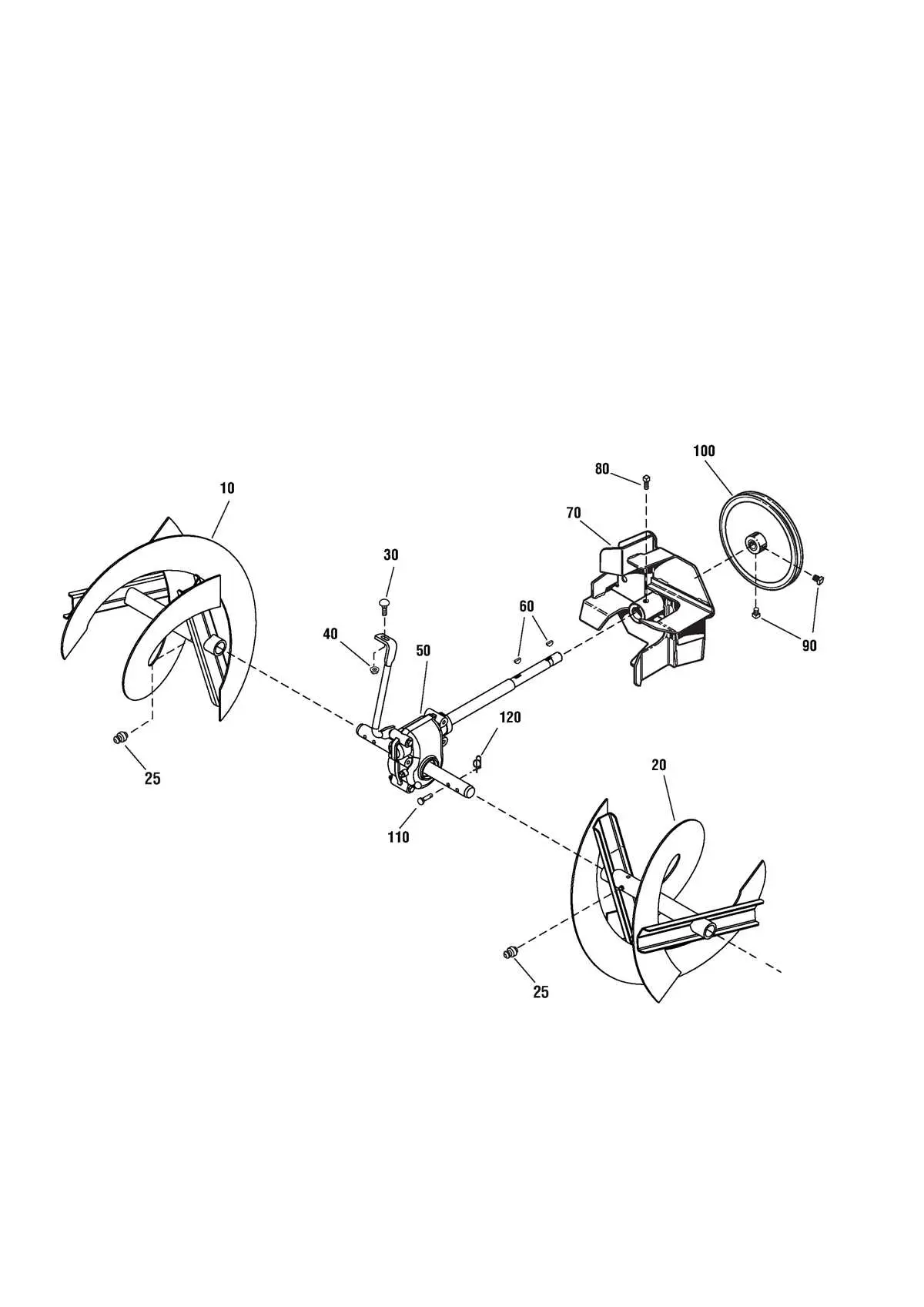 john deere 524 snowblower parts diagram