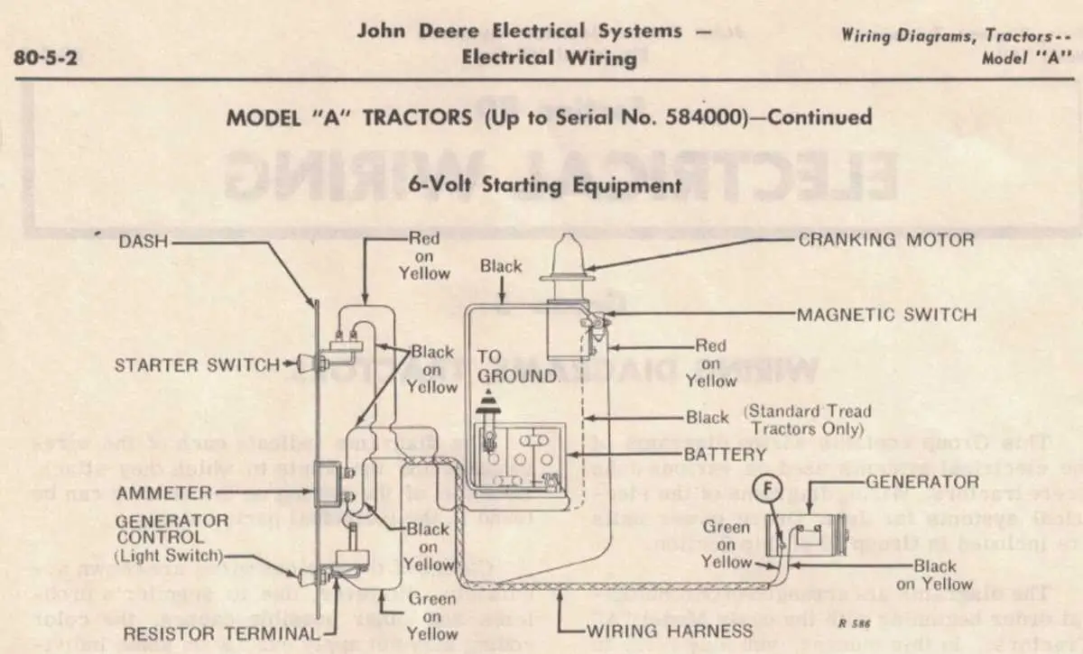 john deere d generator diagram