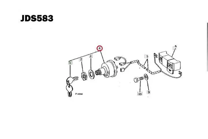 ignition barrel john deere ignition switch diagram