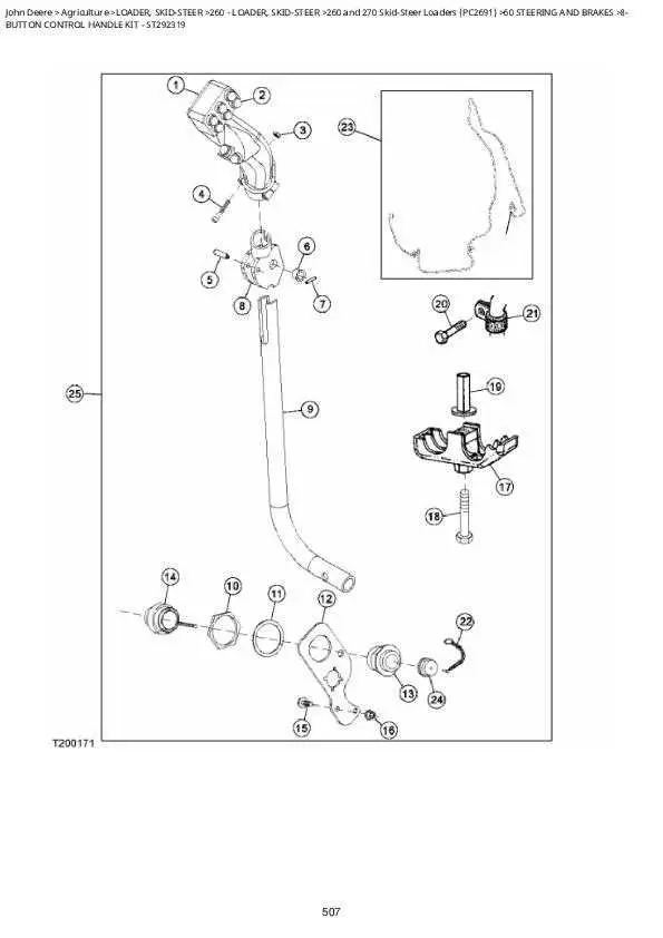 john deere 542 loader parts diagram