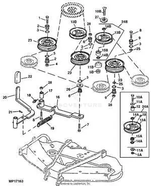 john deere model 172 mid mount grooming mower parts diagram