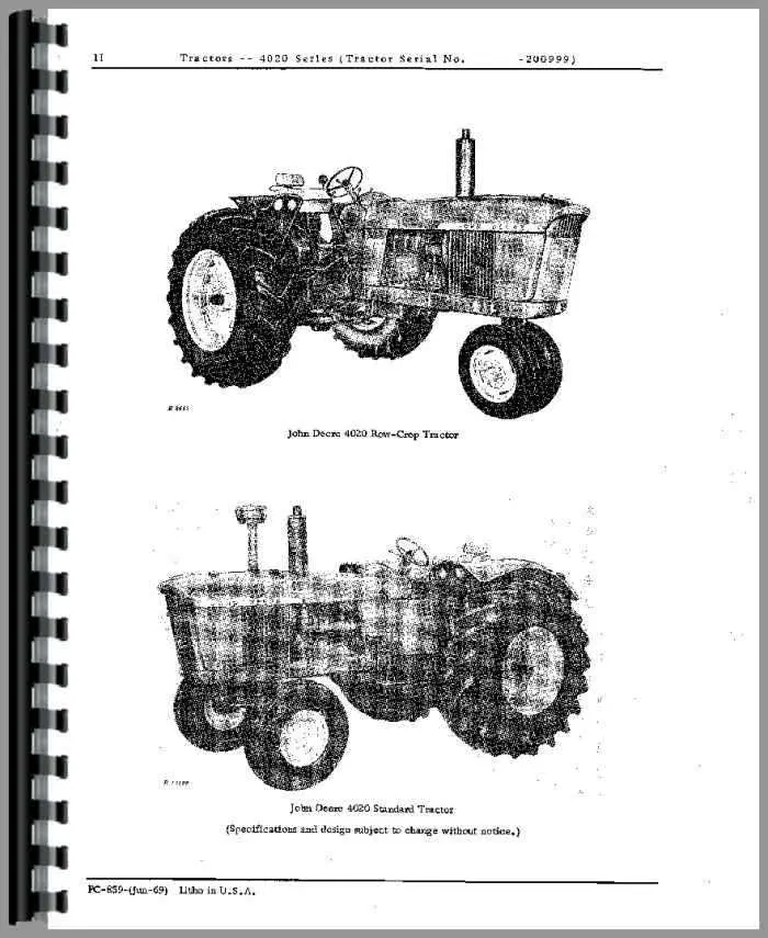 wiring diagram john deere 4020 tractor manual