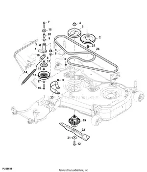 john deere 48 accel deep deck belt diagram