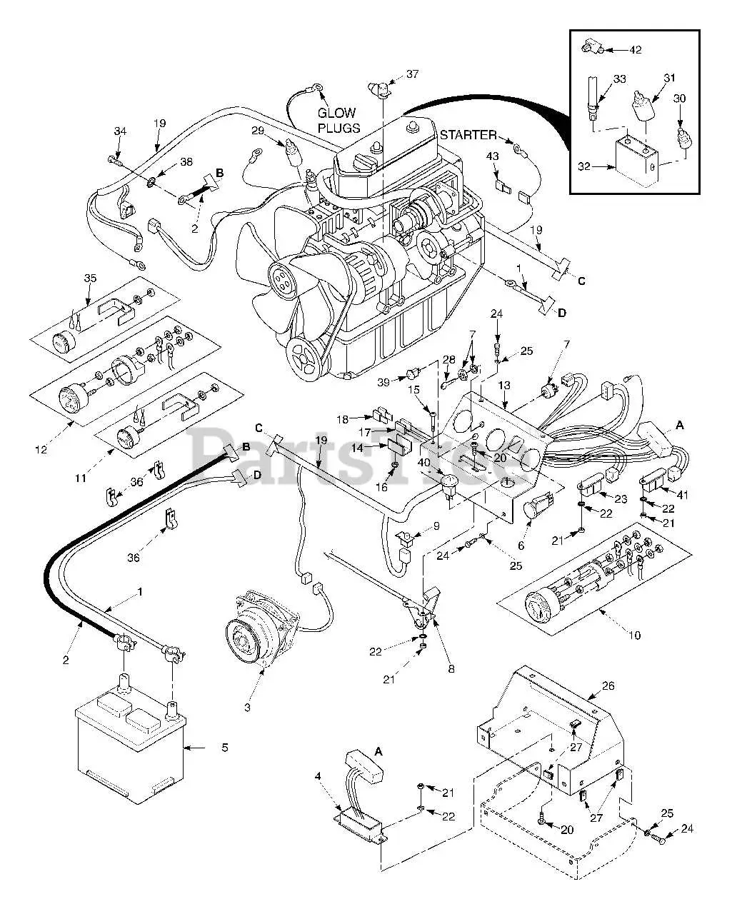 john deere sabre parts diagram