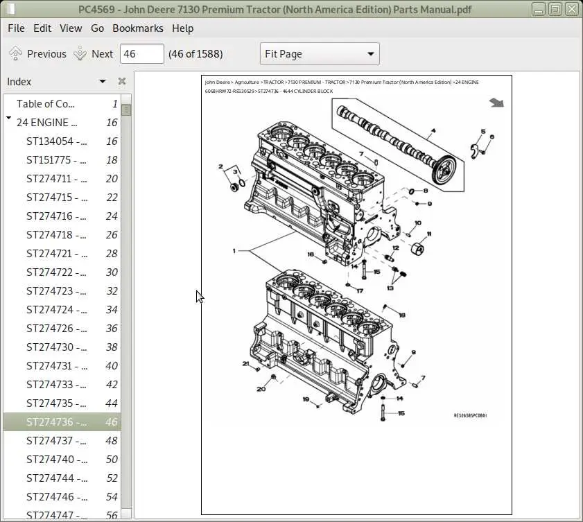 john deere 630 disk parts diagram