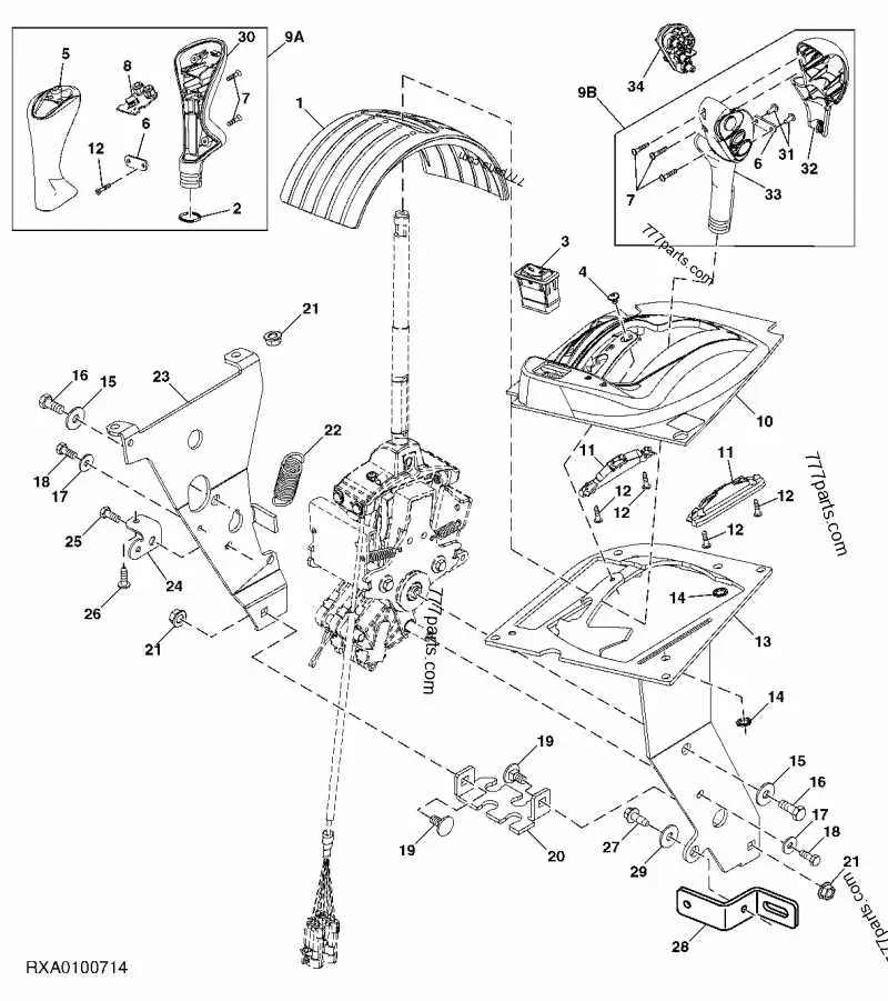 john deere l 100 parts diagram