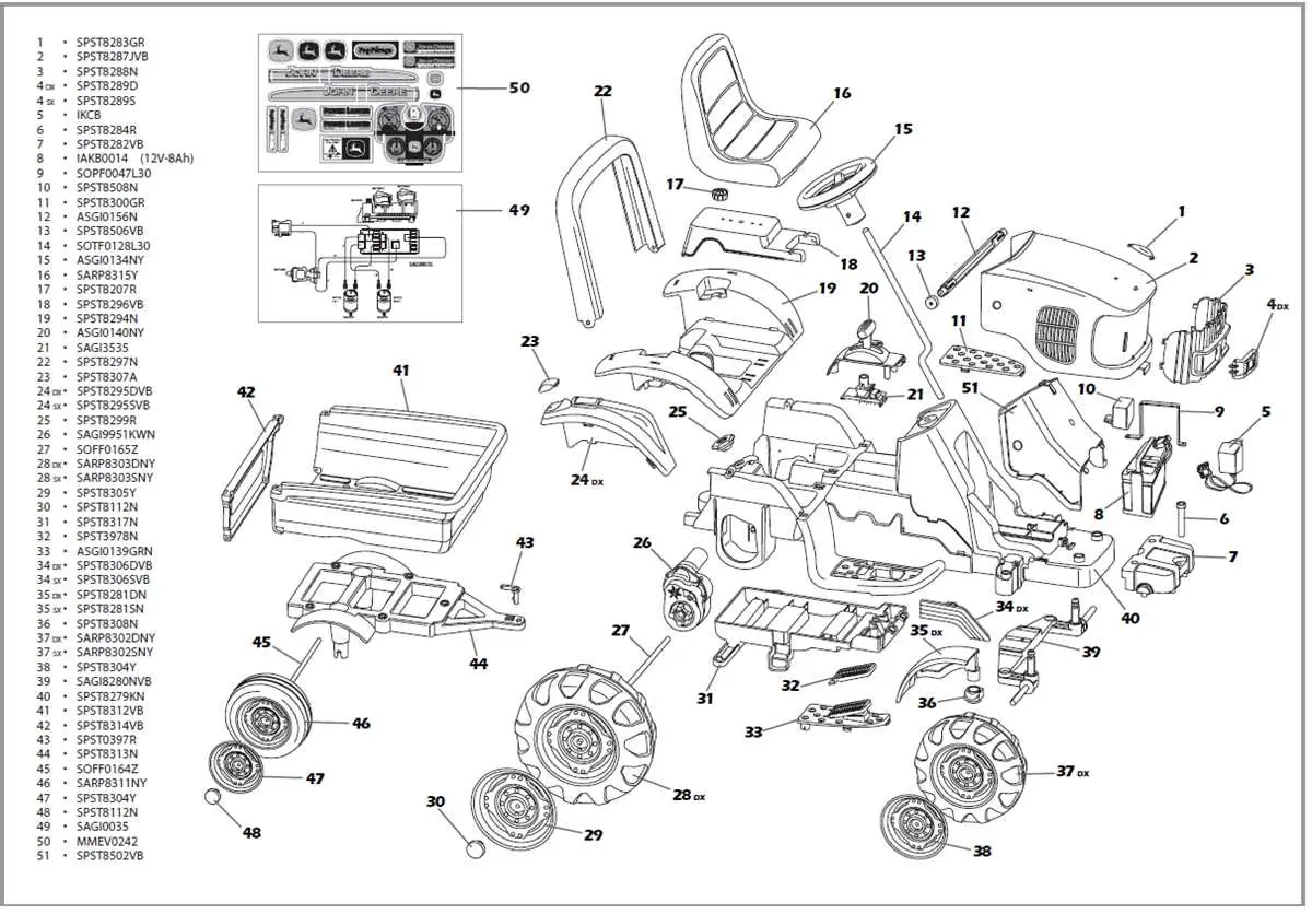 john deere 625i parts diagram