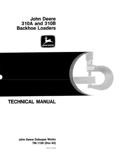 hydraulic john deere 310 backhoe parts diagram