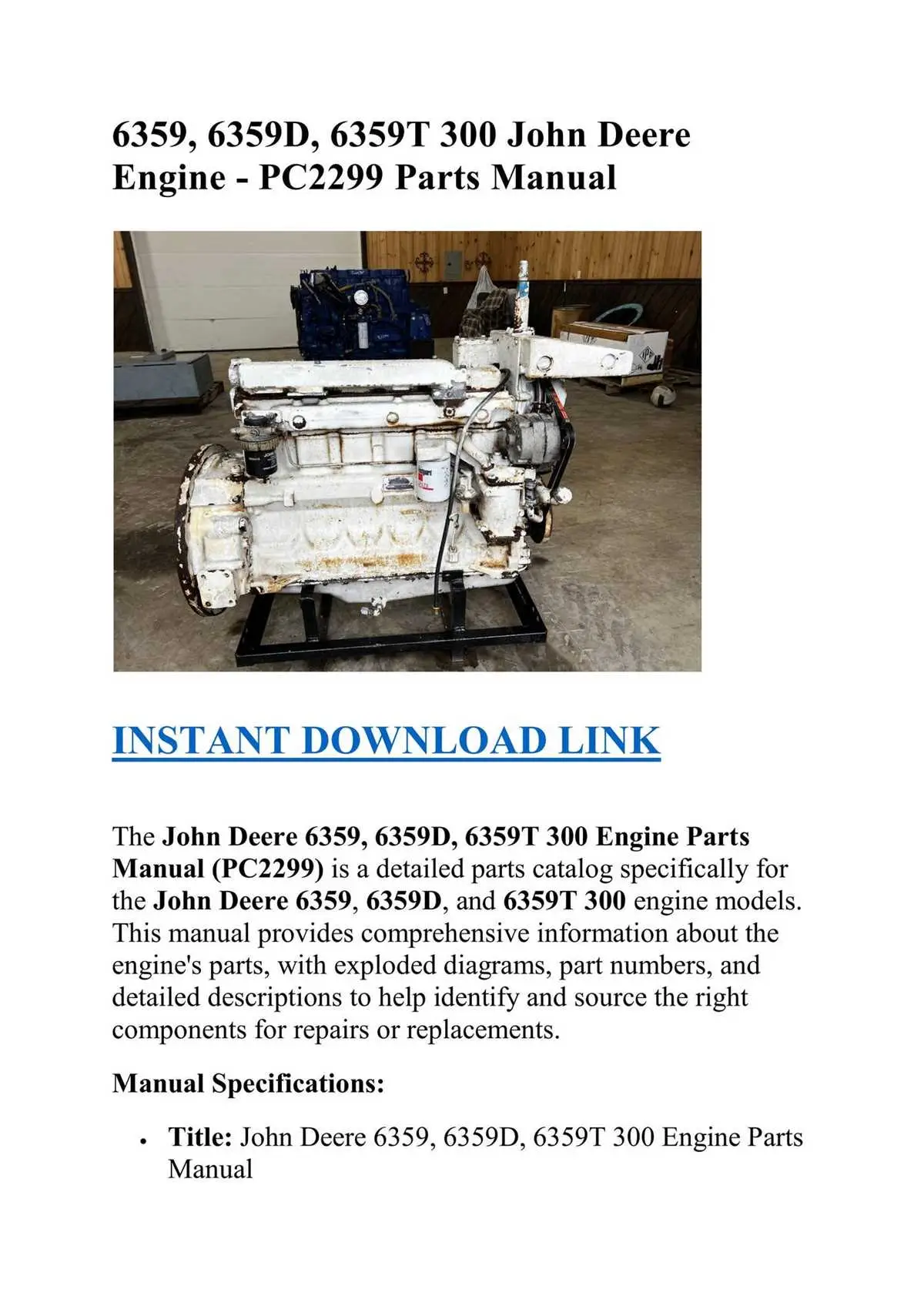 john deere model 300 parts diagram