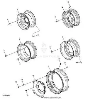john deere 2020 rear wheel parts diagram