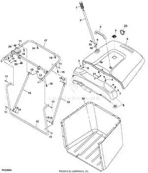 john deere x300 42 deck parts diagram