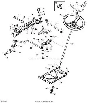 john deere x140 drive belt diagram