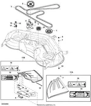 john deere 100 series belt replacement diagram