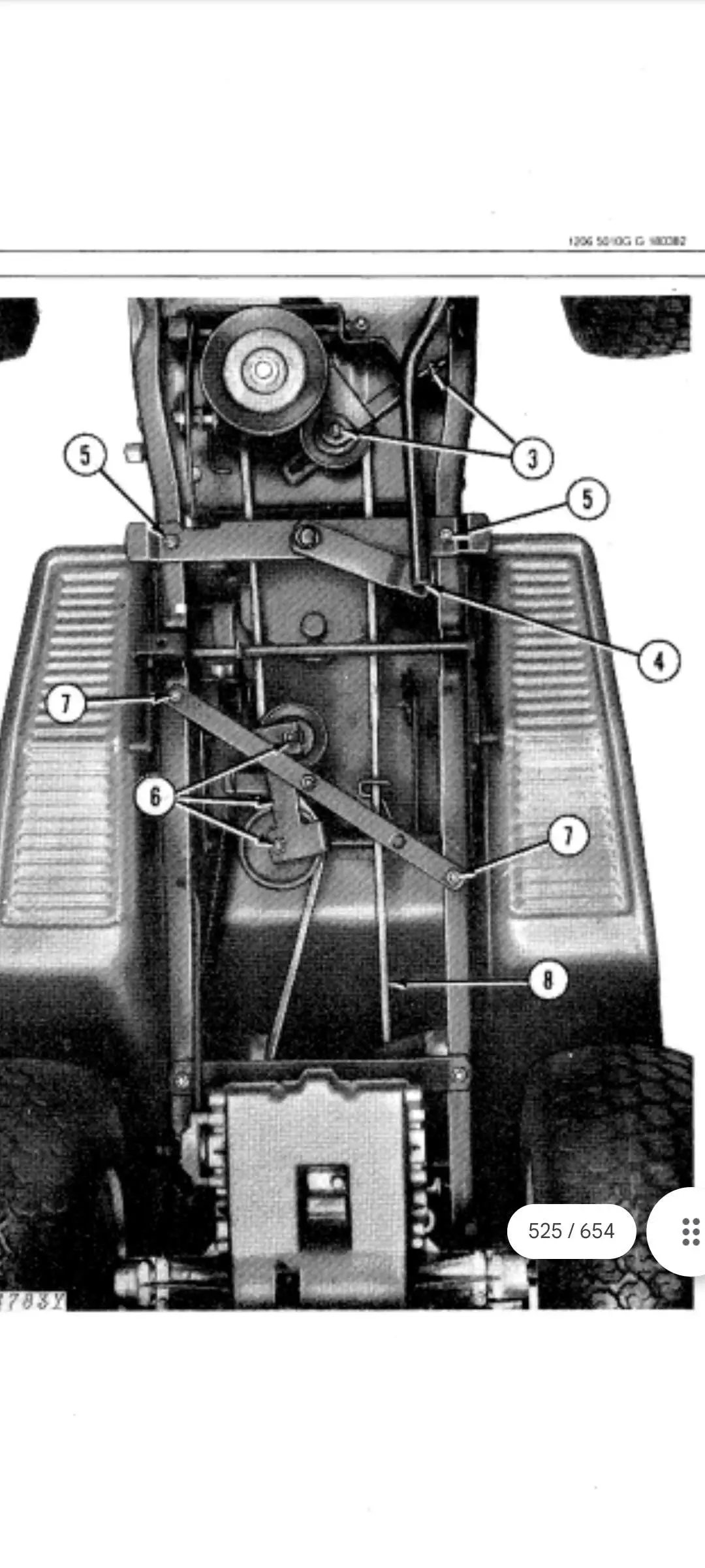 john deere 108 deck belt diagram