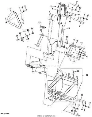 john deere 110 backhoe diagram rear digger bucket