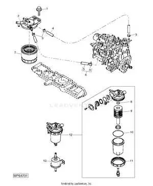 john deere 110 engine diagram