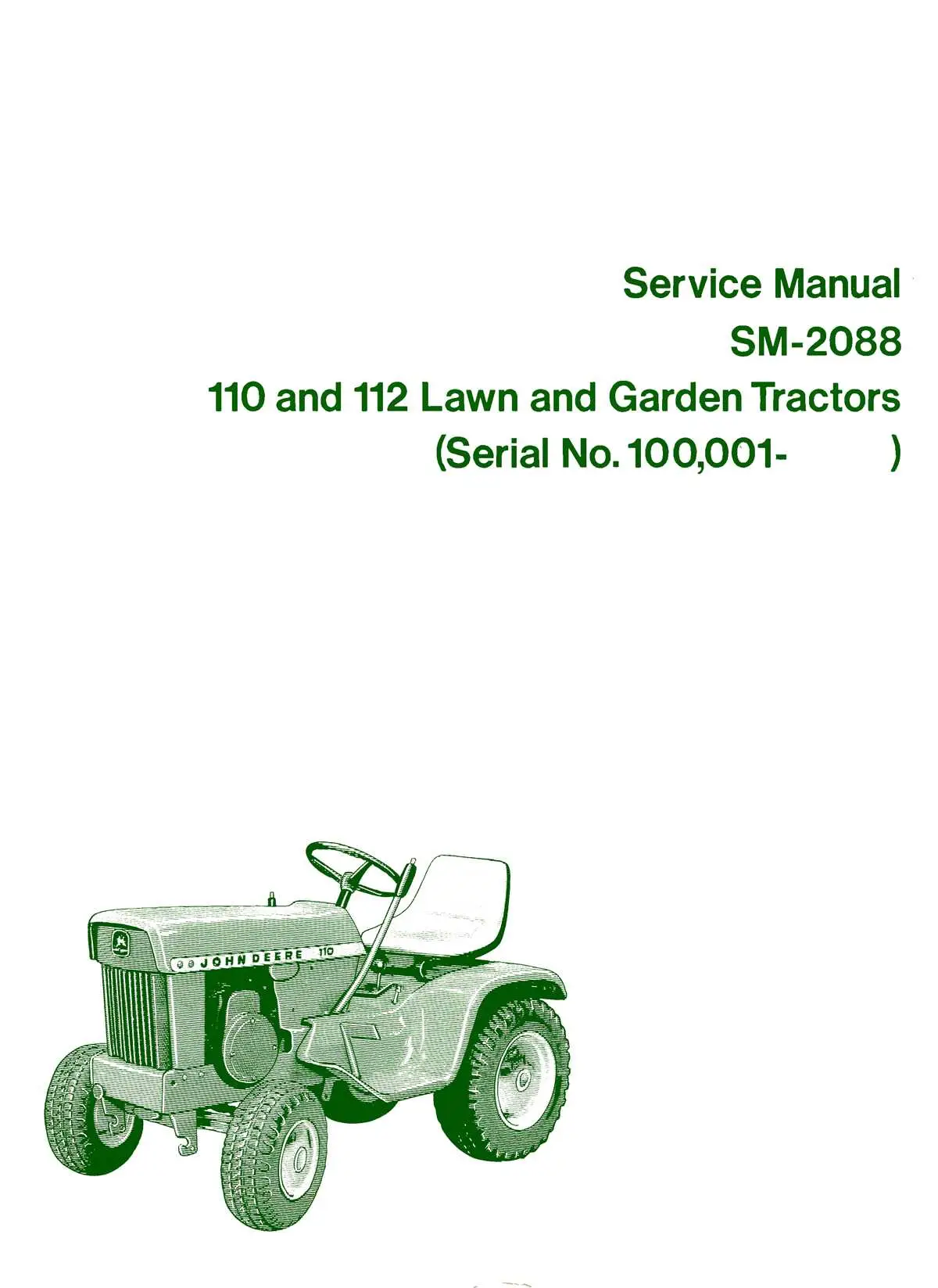 john deere 110 lawn tractor parts diagram