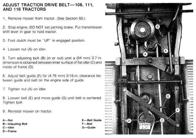 john deere 111 deck diagram