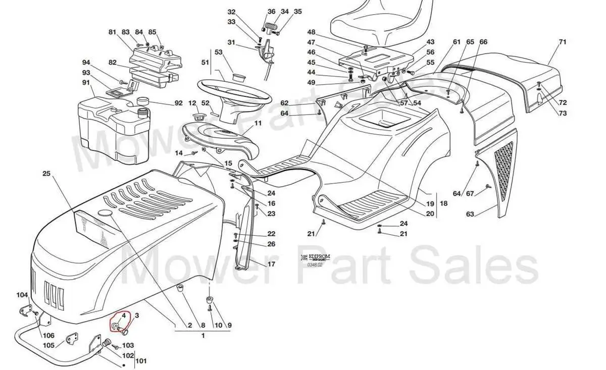 john deere 111 mower deck eo66 mounting bracket parts diagram